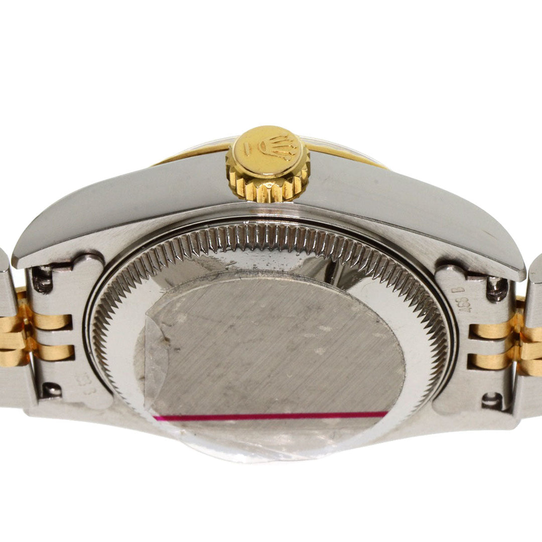 ROLEX Watches Mechanical Automatic 69173G Stainless Steel , SSxK18YG gold Datejust 10P Diamond Small Point white dial Women Used Authentic