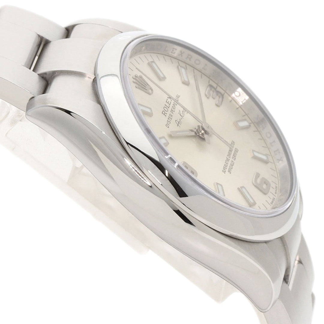 ROLEX Watches Mechanical Automatic 114200 Stainless Steel , Stainless Steel Silver Air king Silver dial mens Used Authentic