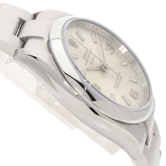 ROLEX Watches Mechanical Automatic 114200 Stainless Steel , Stainless Steel Silver Air king Silver dial mens Used Authentic