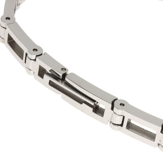 GUCCI Watches Quartz 3900L Stainless Steel , Stainless Steel Silver Diamond Bezel Silver dial Women Used Authentic