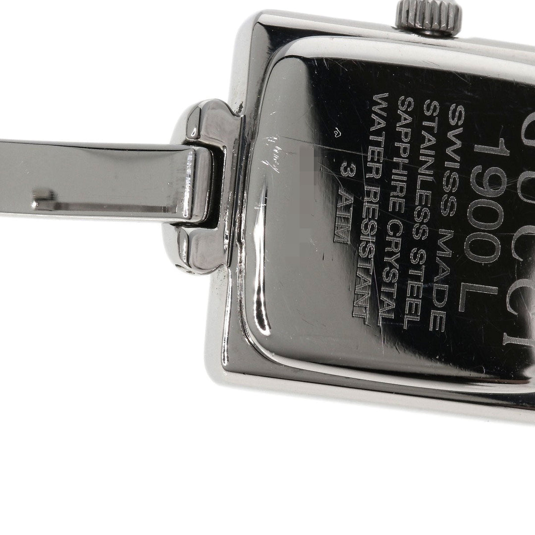 GUCCI Watches Quartz Stainless Steel , Stainless Steel Silver 1900L black dial Women Used Authentic