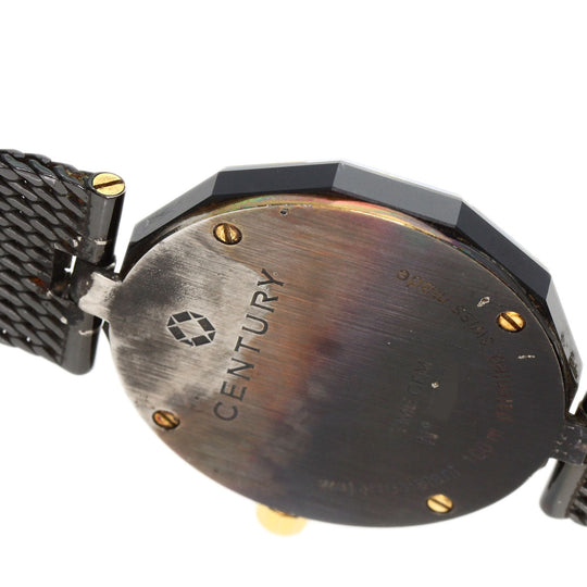 CENTURY Watches Quartz Stainless Steel , Stainless Steel black Time gem black dial Women Used Authentic