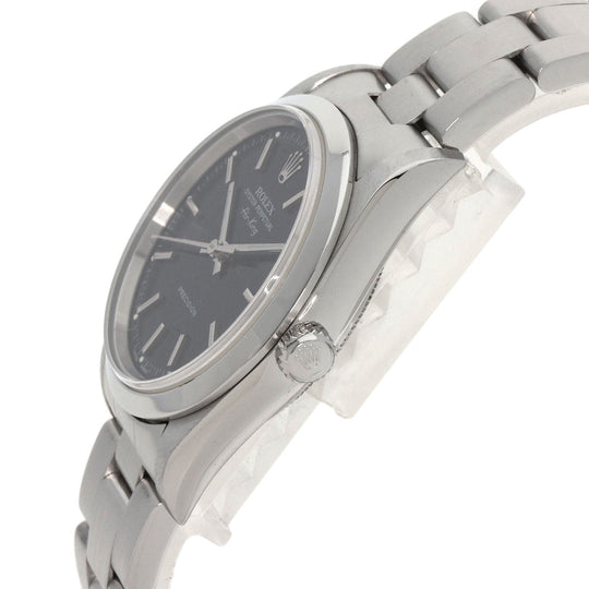 ROLEX Watches Mechanical Automatic 14000M Stainless Steel Silver Air king black dial