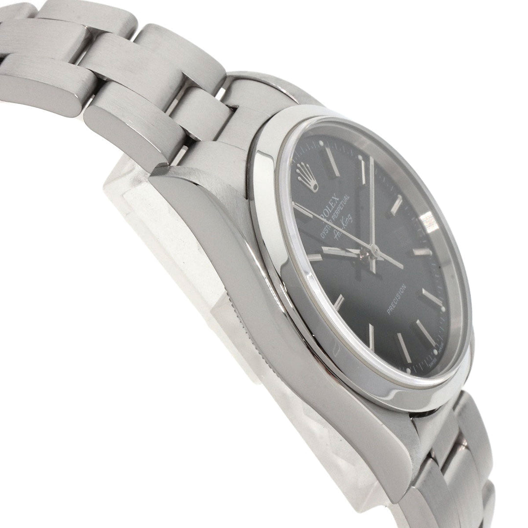 ROLEX Watches Mechanical Automatic 14000M Stainless Steel Silver Air king black dial