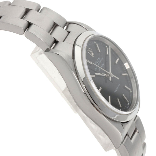 ROLEX Watches Mechanical Automatic 14000M Stainless Steel Silver Air king black dial