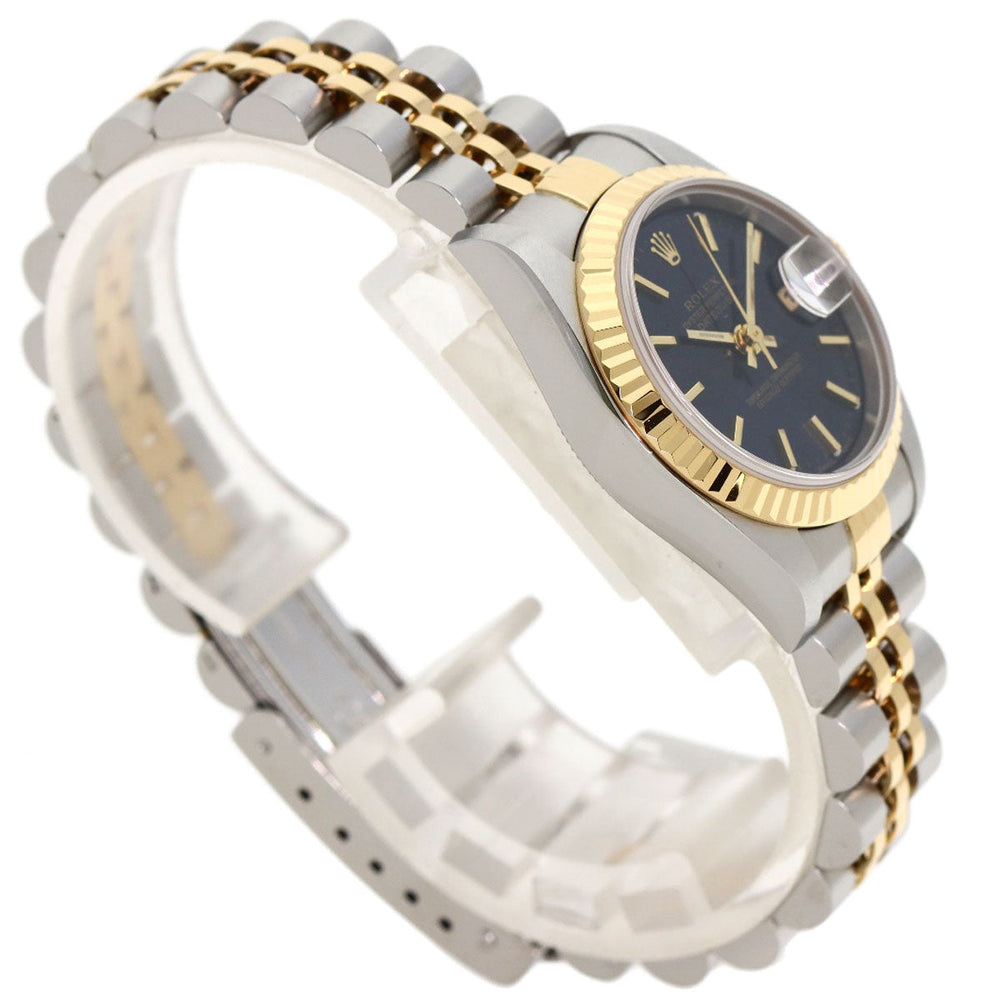 ROLEX Watches Mechanical Automatic 79173 Stainless Steel , SSxK18YG gold Datejust blue dial Women Used Authentic