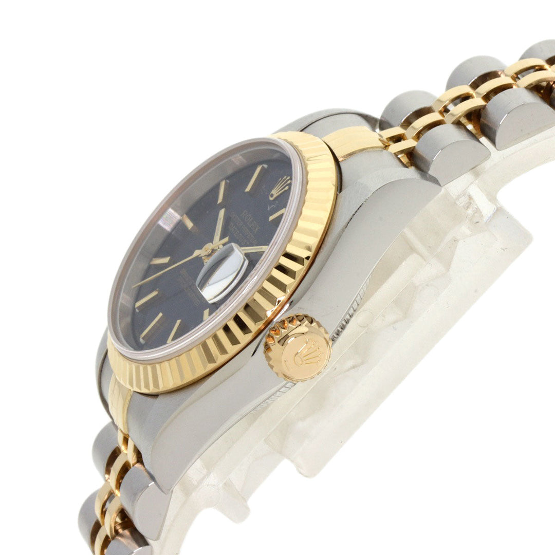 ROLEX Watches Mechanical Automatic 79173 Stainless Steel , SSxK18YG gold Datejust blue dial Women Used Authentic