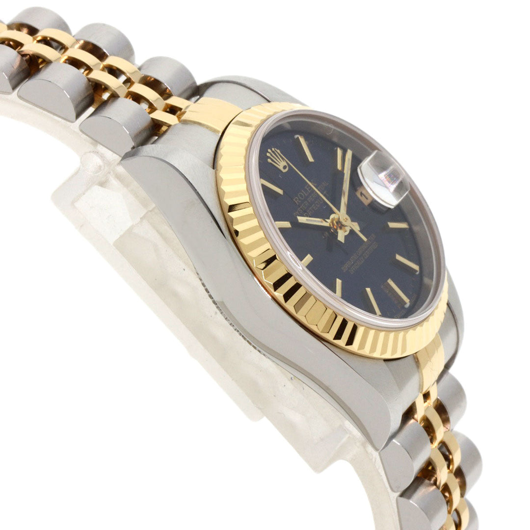 ROLEX Watches Mechanical Automatic 79173 Stainless Steel , SSxK18YG gold Datejust blue dial Women Used Authentic