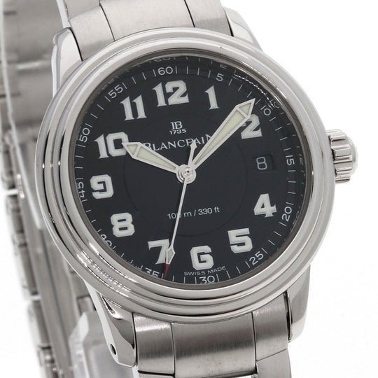 Blancpain Watches Mechanical Automatic 2102-1130M-11 Stainless Steel Silver Leman Date black dial