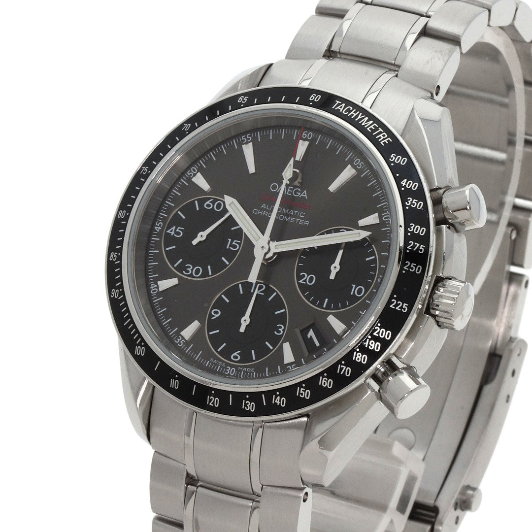 OMEGA Watches Mechanical Automatic 323.30.40.40.06.001 Stainless Steel , Stainless Steel Silver Speedmaster Date gray dial mens Used Authentic