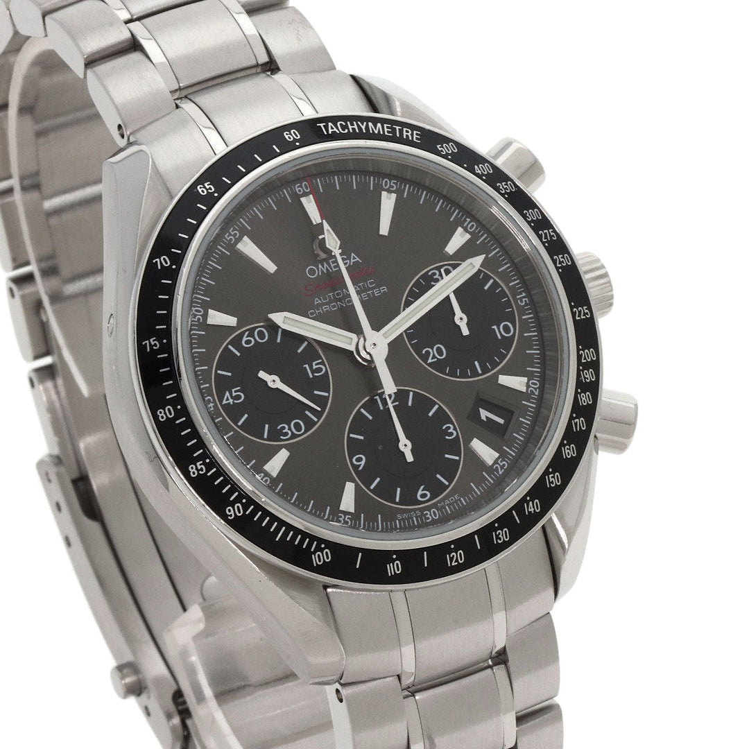 OMEGA Watches Mechanical Automatic 323.30.40.40.06.001 Stainless Steel , Stainless Steel Silver Speedmaster Date gray dial mens Used Authentic