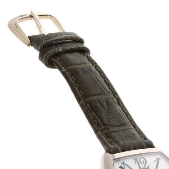 FRANCK MULLER Watches Quartz 7502 K18WG, leather Silver Tonookabex Silver dial mens Used Authentic