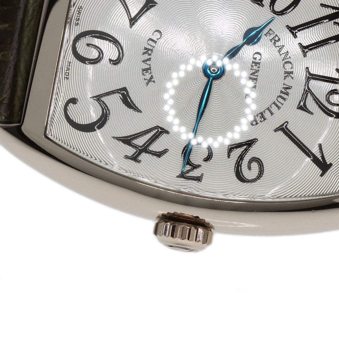 FRANCK MULLER Watches Quartz 7502 K18WG, leather Silver Tonookabex Silver dial mens Used Authentic