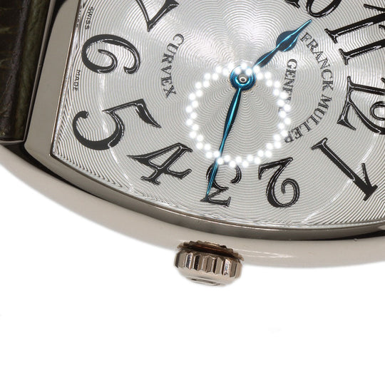 FRANCK MULLER Watches Quartz 7502 K18WG, leather Silver Tonookabex Silver dial mens Used Authentic