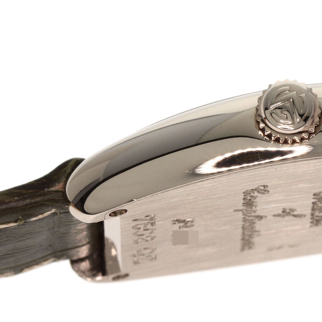 FRANCK MULLER Watches Quartz 7502 K18WG, leather Silver Tonookabex Silver dial mens Used Authentic