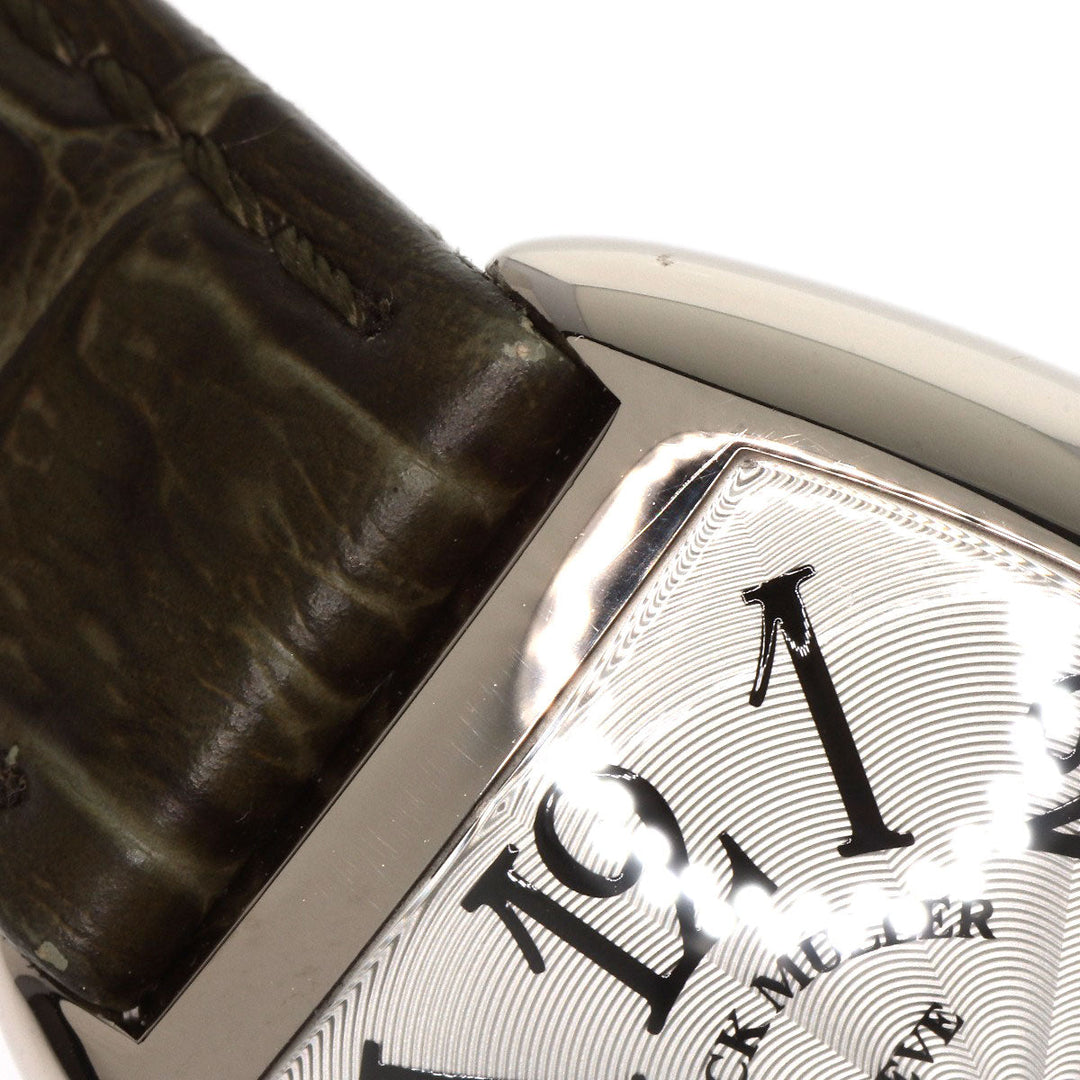 FRANCK MULLER Watches Quartz 7502 K18WG, leather Silver Tonookabex Silver dial mens Used Authentic
