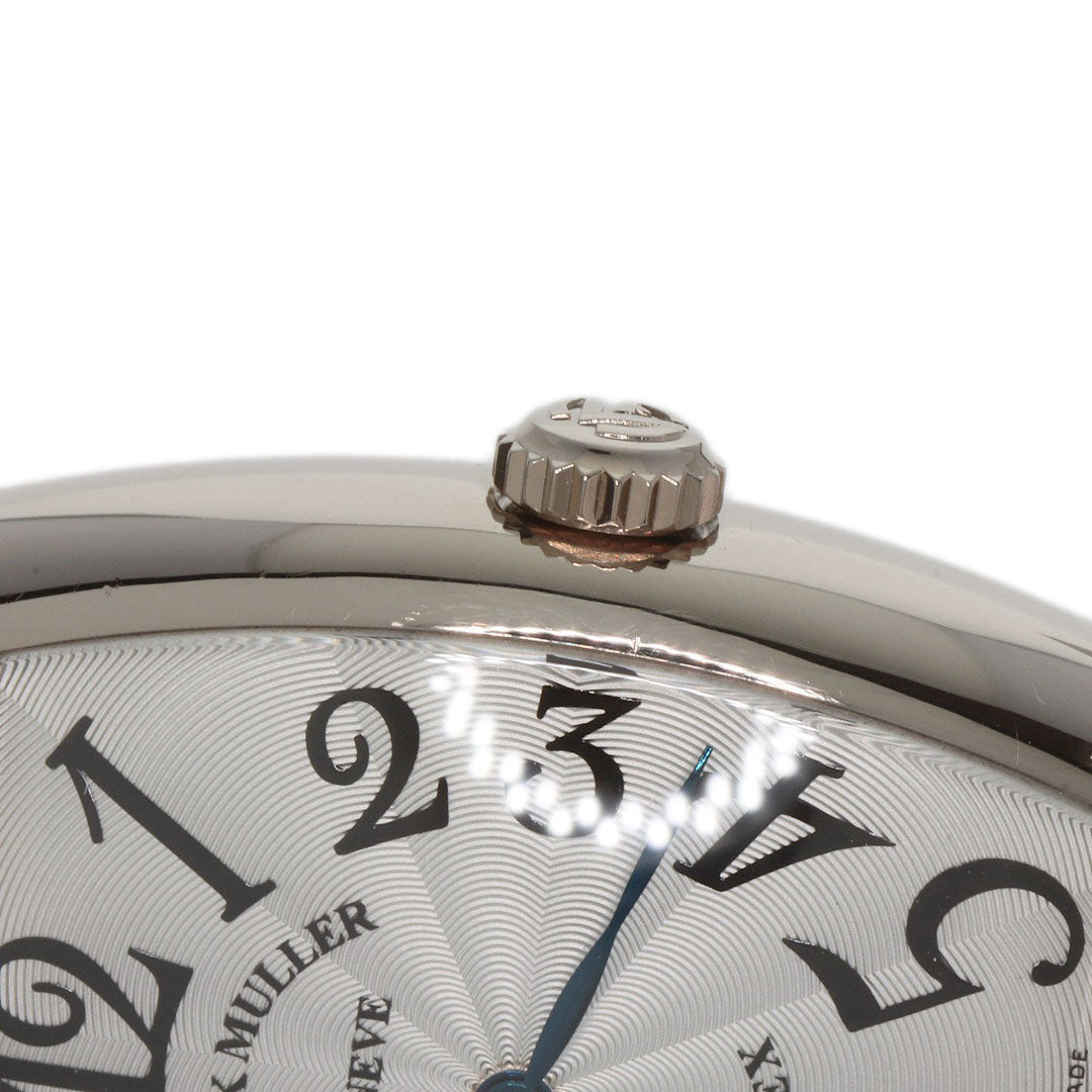 FRANCK MULLER Watches Quartz 7502 K18WG, leather Silver Tonookabex Silver dial mens Used Authentic
