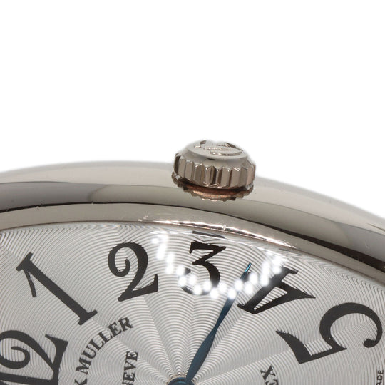 FRANCK MULLER Watches Quartz 7502 K18WG, leather Silver Tonookabex Silver dial mens Used Authentic