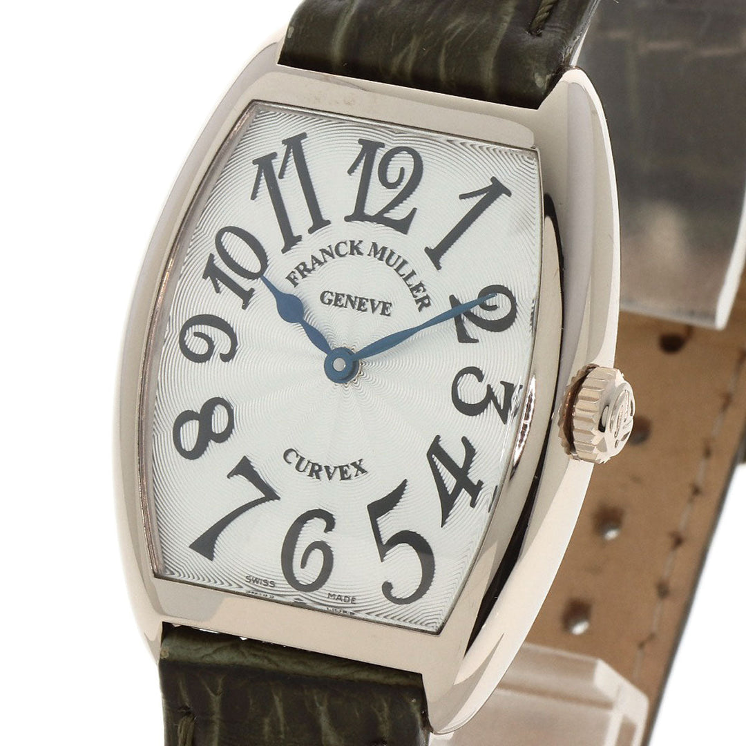 FRANCK MULLER Watches Quartz 7502 K18WG, leather Silver Tonookabex Silver dial mens Used Authentic