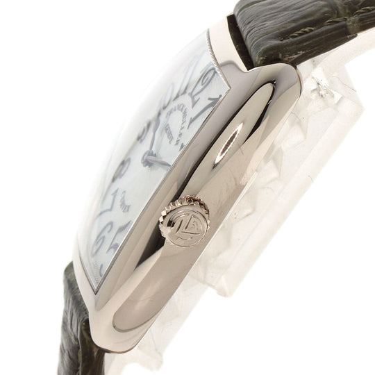 FRANCK MULLER Watches Quartz 7502 K18WG, leather Silver Tonookabex Silver dial mens Used Authentic