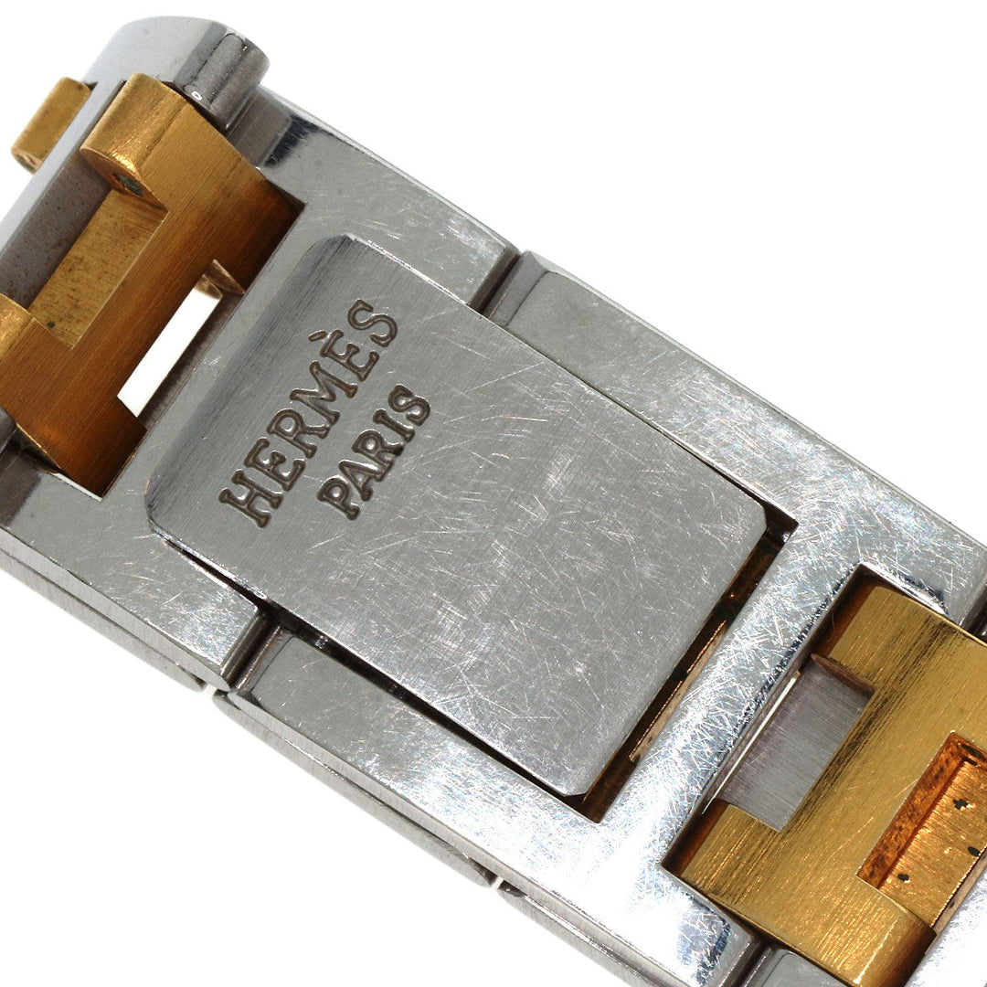 HERMES Watches Quartz Stainless Steel , SSxGP gold Clipper Ivory dial Women Used Authentic