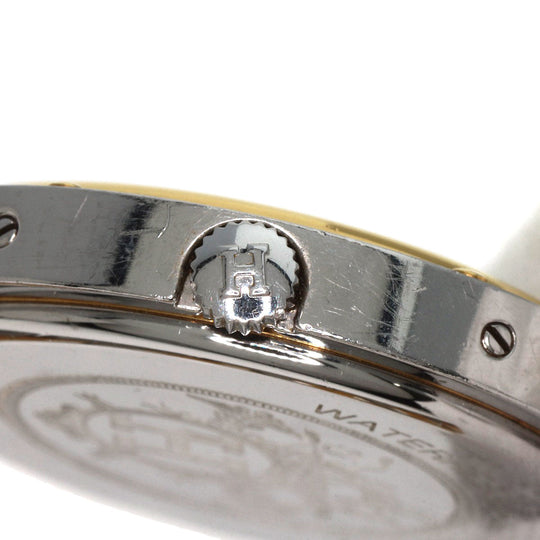 HERMES Watches Quartz Stainless Steel , SSxGP gold Clipper Ivory dial Women Used Authentic