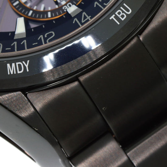 SEIKO Watches Solar Powered SBXA100 Titanium, Titanium black Astron Hattori Kintaro 100th Anniversary Limited to 5000 pieces black dial mens Used Authentic