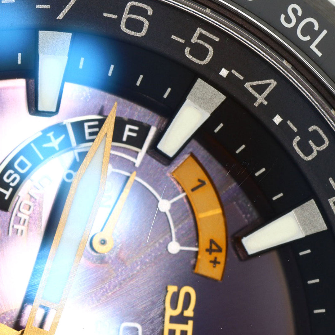 SEIKO Watches Solar Powered SBXA100 Titanium, Titanium black Astron Hattori Kintaro 100th Anniversary Limited to 5000 pieces black dial mens Used Authentic