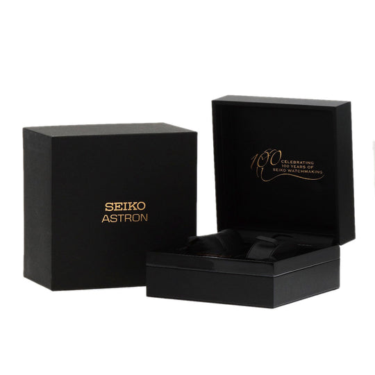 SEIKO Watches Solar Powered SBXA100 Titanium, Titanium black Astron Hattori Kintaro 100th Anniversary Limited to 5000 pieces black dial mens Used Authentic