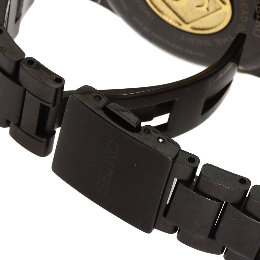 SEIKO Watches Solar Powered SBXA100 Titanium, Titanium black Astron Hattori Kintaro 100th Anniversary Limited to 5000 pieces black dial mens Used Authentic