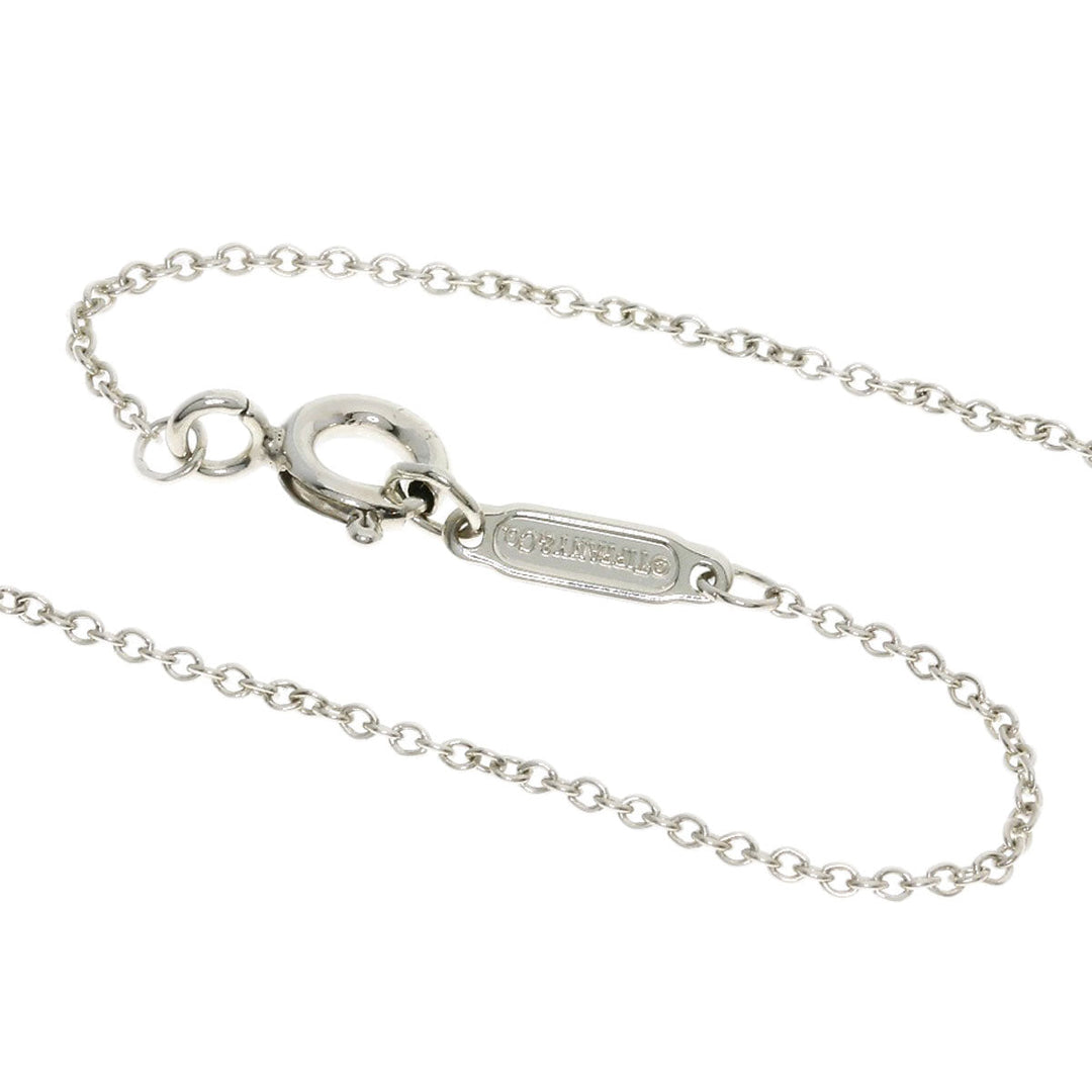 TIFFANY&Co. Necklace SV Silver Interlocking 1837 Women Used Authentic