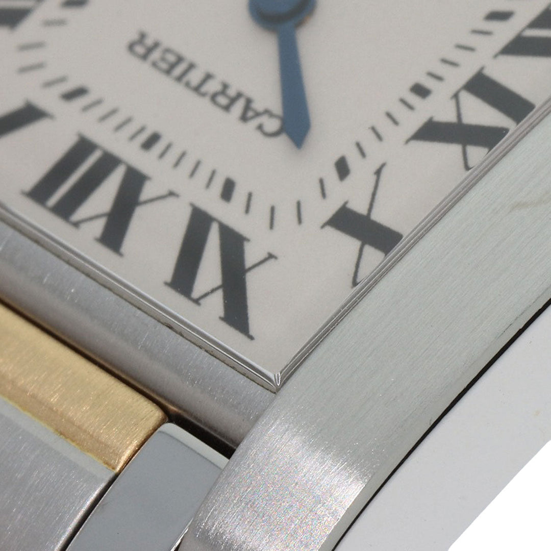 CARTIER Watches Quartz W51006Q4 Stainless Steel Silver Tank francaise MM Ivory dial