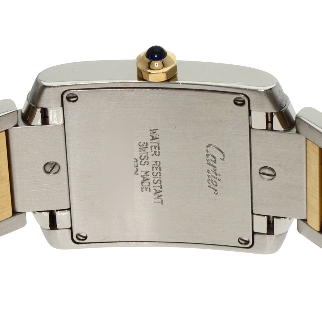 CARTIER Watches Quartz W51006Q4 Stainless Steel Silver Tank francaise MM Ivory dial