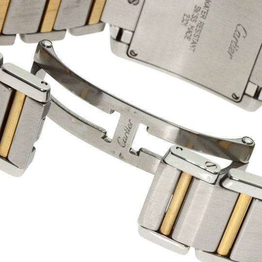 CARTIER Watches Quartz W51006Q4 Stainless Steel Silver Tank francaise MM Ivory dial