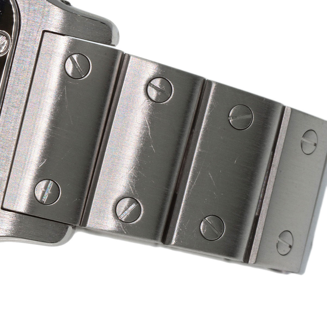 CARTIER Watches Quartz W20017D6 Stainless Steel , Stainless Steel Silver Santosgalbe SM Ivory dial Women Used Authentic