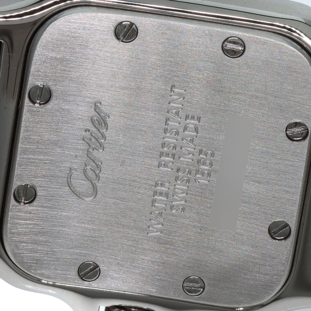 CARTIER Watches Quartz W20017D6 Stainless Steel , Stainless Steel Silver Santosgalbe SM Ivory dial Women Used Authentic
