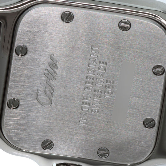 CARTIER Watches Quartz W20017D6 Stainless Steel , Stainless Steel Silver Santosgalbe SM Ivory dial Women Used Authentic