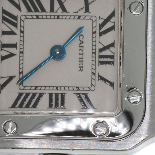 CARTIER Watches Quartz W20017D6 Stainless Steel , Stainless Steel Silver Santosgalbe SM Ivory dial Women Used Authentic