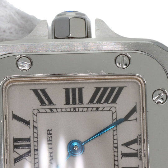 CARTIER Watches Quartz W20017D6 Stainless Steel , Stainless Steel Silver Santosgalbe SM Ivory dial Women Used Authentic