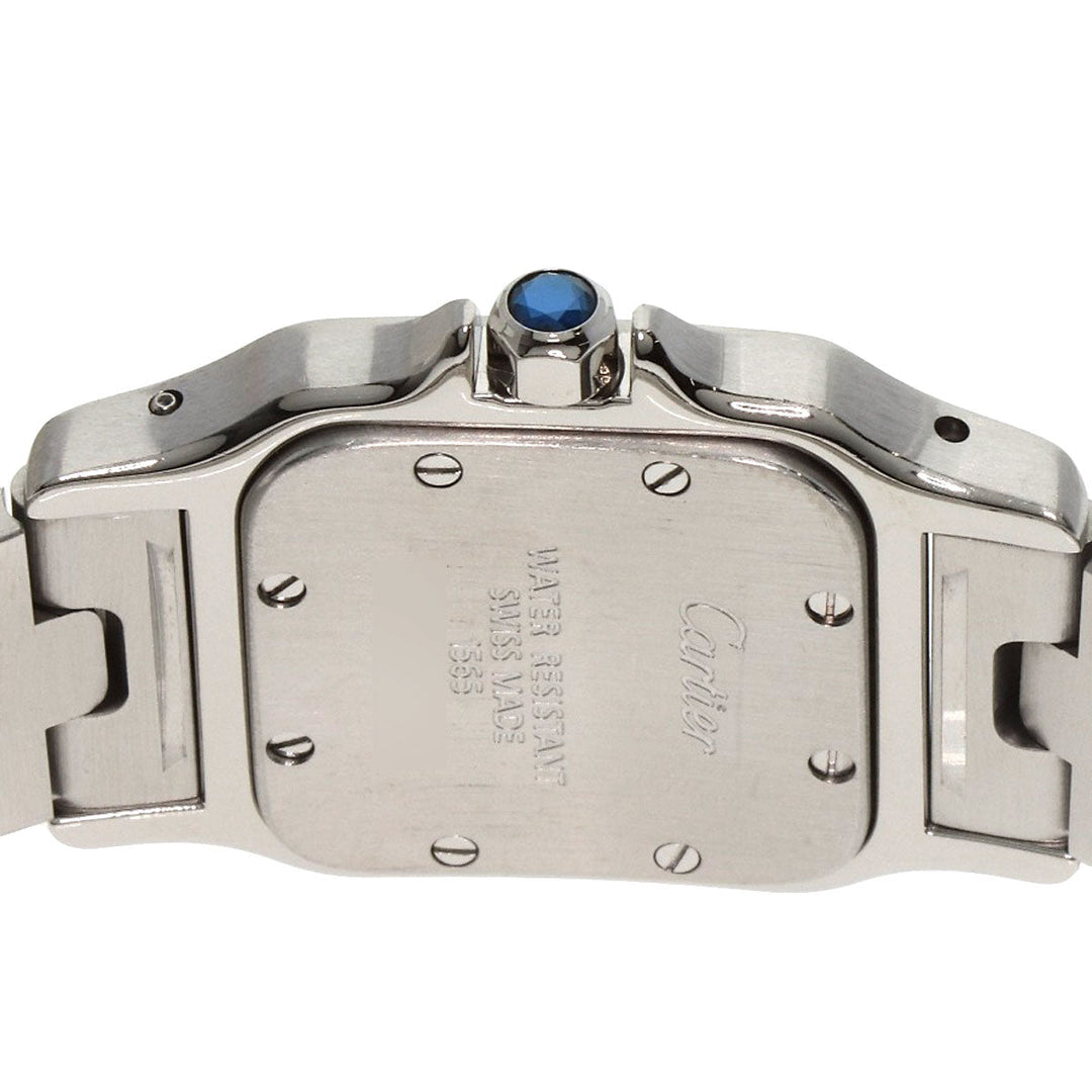 CARTIER Watches Quartz W20017D6 Stainless Steel , Stainless Steel Silver Santosgalbe SM Ivory dial Women Used Authentic