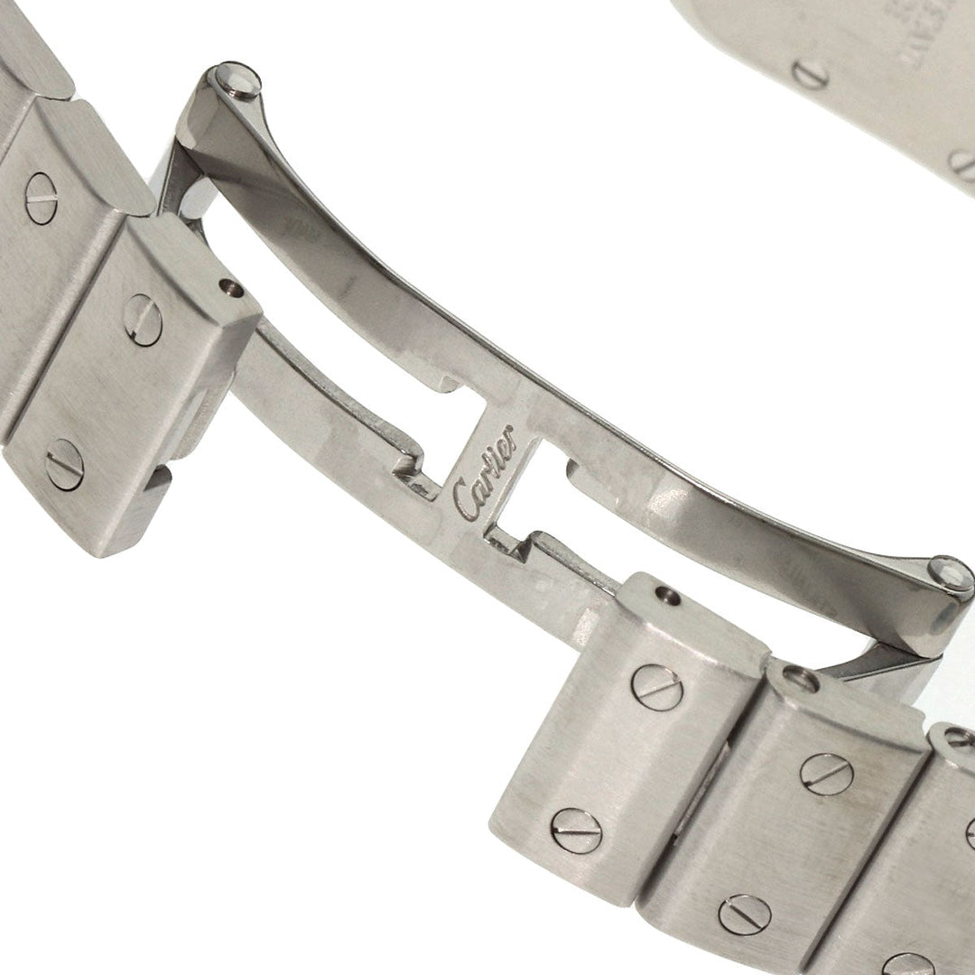 CARTIER Watches Quartz W20017D6 Stainless Steel , Stainless Steel Silver Santosgalbe SM Ivory dial Women Used Authentic
