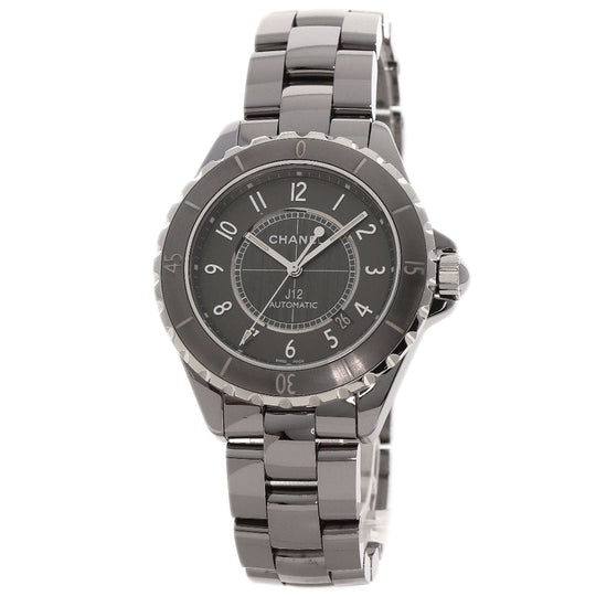 CHANEL Watches Mechanical Automatic H2934 Titanium Ceramic , Titanium Ceramic Silver J12 16.1" Chromatic gray dial mens Used Authentic