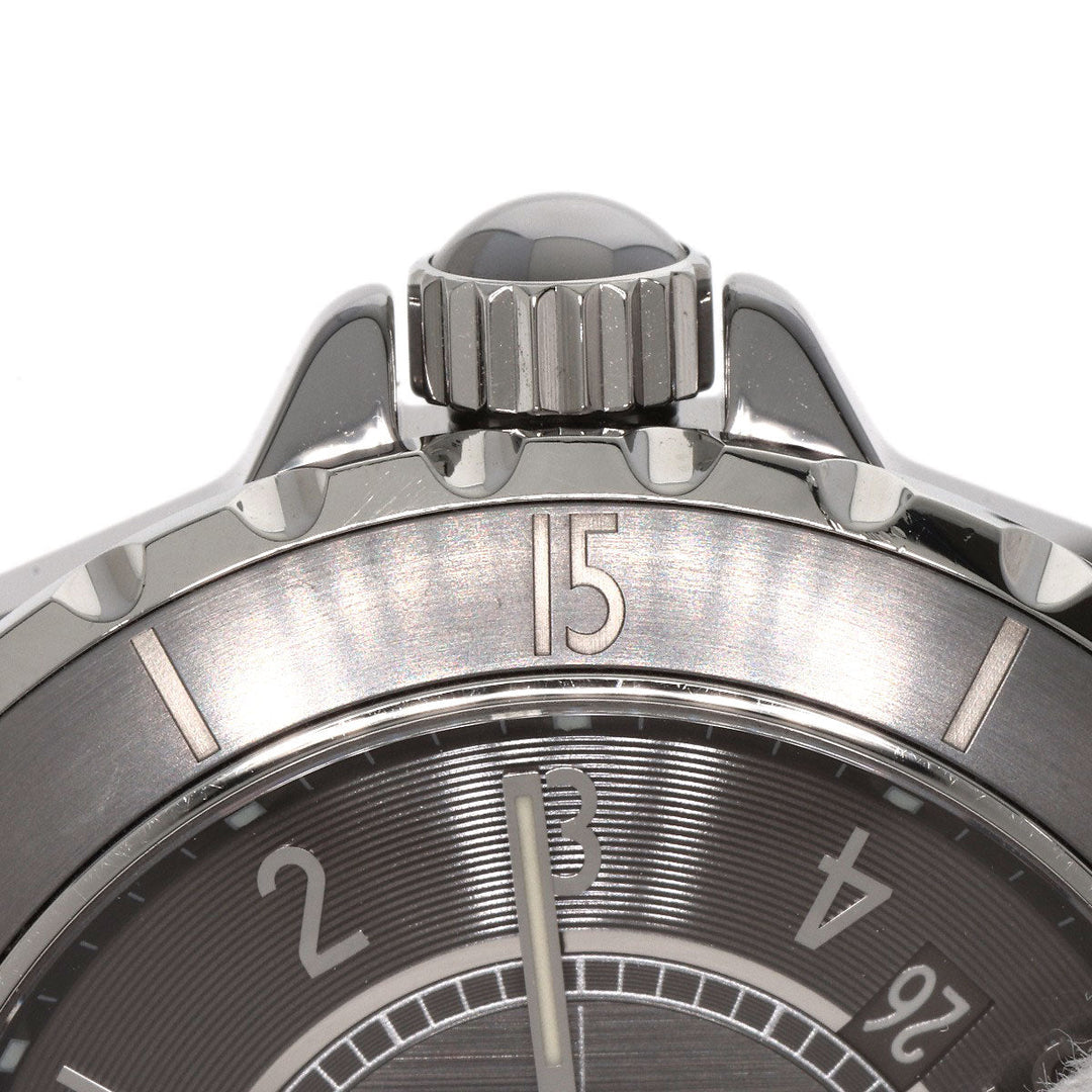 CHANEL Watches Mechanical Automatic H2934 Titanium Ceramic , Titanium Ceramic Silver J12 16.1" Chromatic gray dial mens Used Authentic