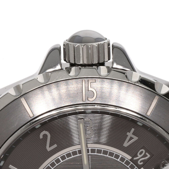 CHANEL Watches Mechanical Automatic H2934 Titanium Ceramic , Titanium Ceramic Silver J12 16.1" Chromatic gray dial mens Used Authentic