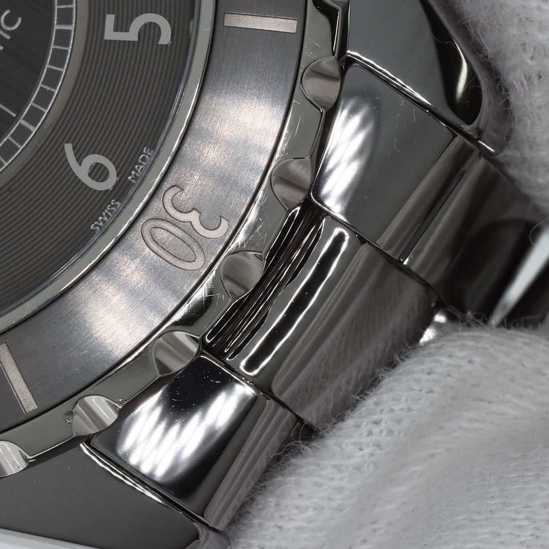 CHANEL Watches Mechanical Automatic H2934 Titanium Ceramic , Titanium Ceramic Silver J12 16.1" Chromatic gray dial mens Used Authentic