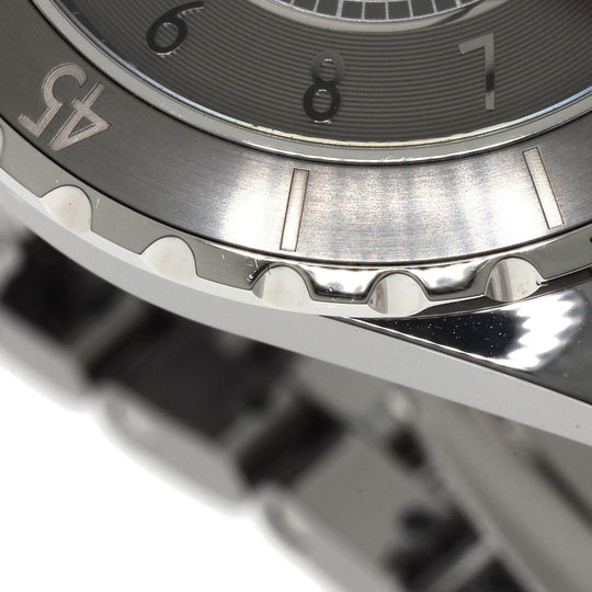 CHANEL Watches Mechanical Automatic H2934 Titanium Ceramic , Titanium Ceramic Silver J12 16.1" Chromatic gray dial mens Used Authentic
