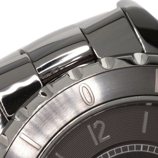 CHANEL Watches Mechanical Automatic H2934 Titanium Ceramic , Titanium Ceramic Silver J12 16.1" Chromatic gray dial mens Used Authentic