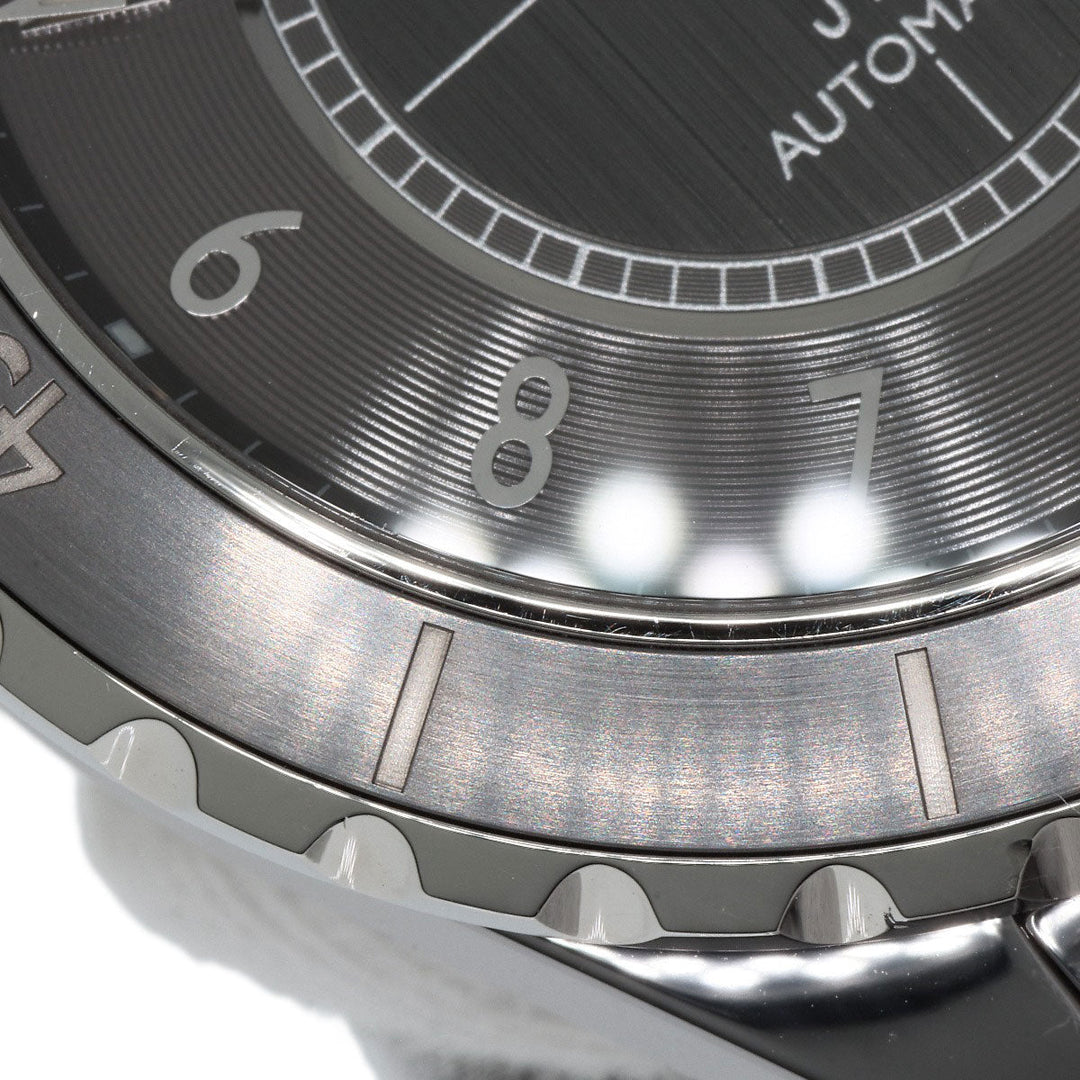 CHANEL Watches Mechanical Automatic H2934 Titanium Ceramic , Titanium Ceramic Silver J12 16.1" Chromatic gray dial mens Used Authentic