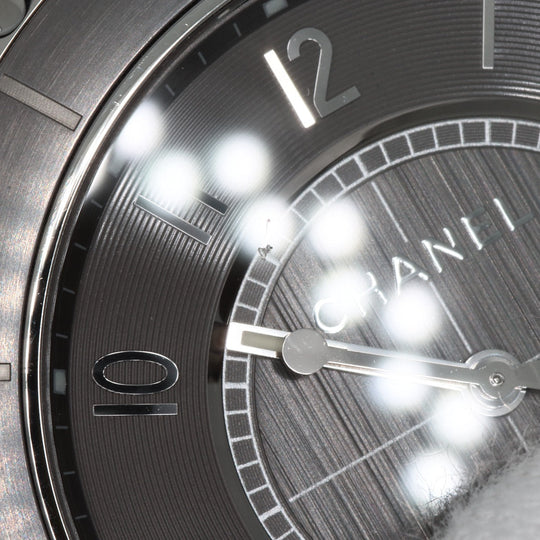 CHANEL Watches Mechanical Automatic H2934 Titanium Ceramic , Titanium Ceramic Silver J12 16.1" Chromatic gray dial mens Used Authentic