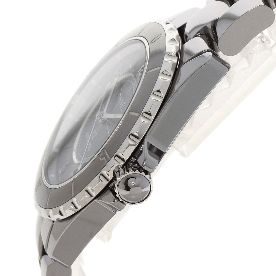 CHANEL Watches Mechanical Automatic H2934 Titanium Ceramic , Titanium Ceramic Silver J12 16.1" Chromatic gray dial mens Used Authentic